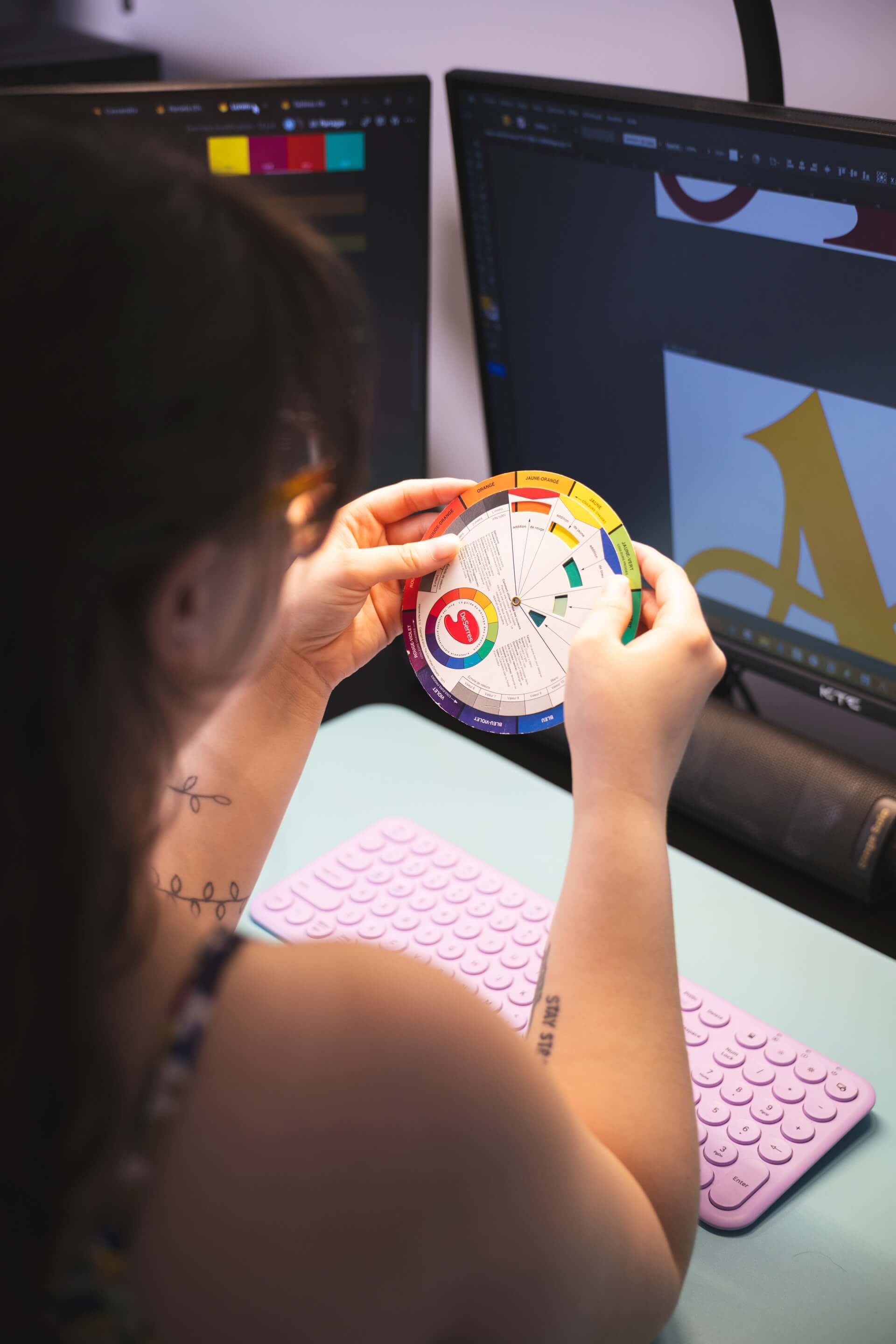Ame la coloree - Travail sur un branding